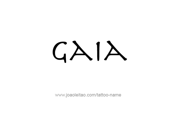 Tattoo Design Mythology Name Gaia   