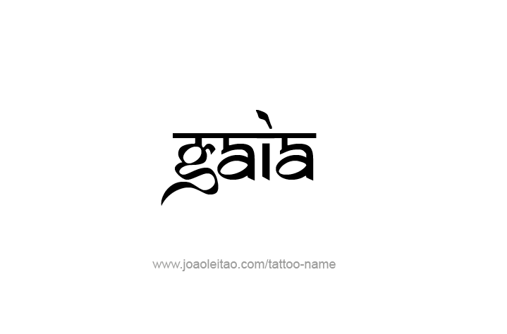 Tattoo Design Mythology Name Gaia   