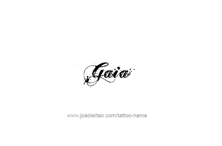 Tattoo Design Mythology Name Gaia   