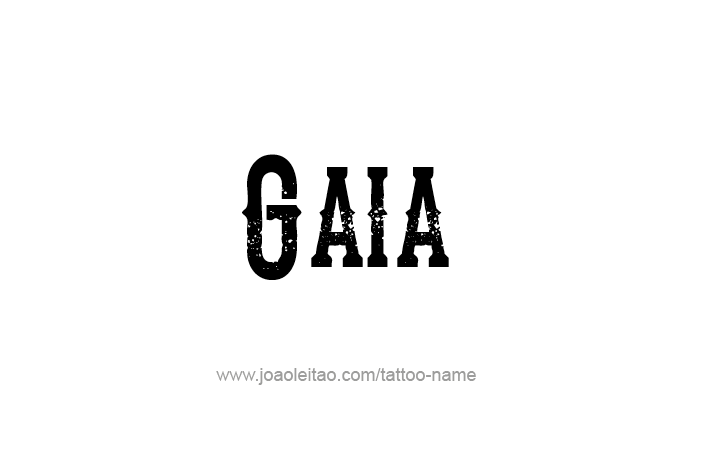 Tattoo Design Mythology Name Gaia   