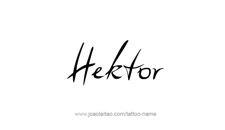 Tattoo Design Mythology Name Hektor   