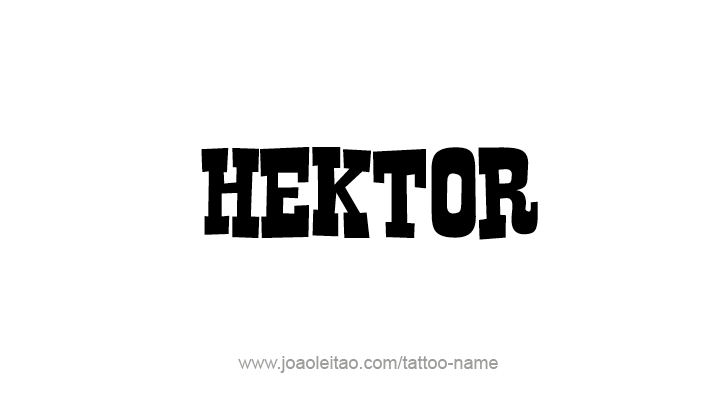 Tattoo Design Mythology Name Hektor   