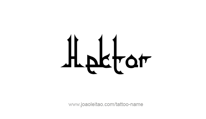 Tattoo Design Mythology Name Hektor   