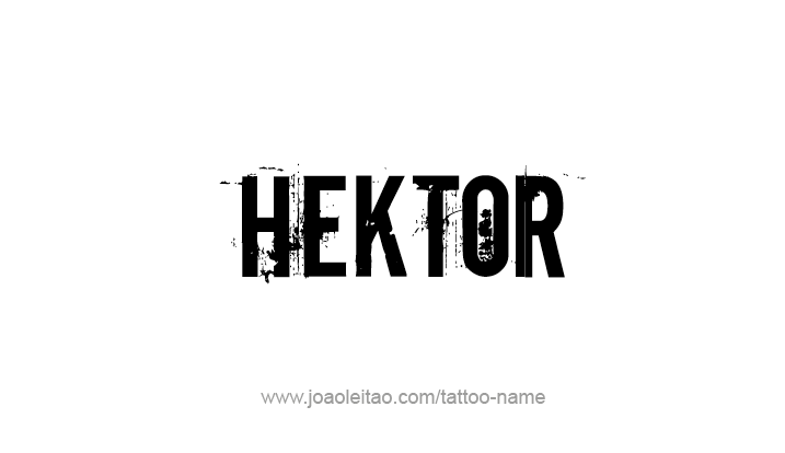 Tattoo Design Mythology Name Hektor   