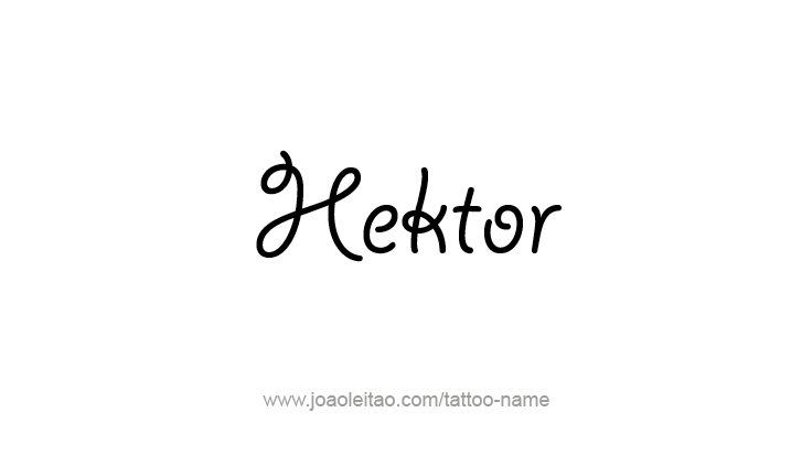 Tattoo Design Mythology Name Hektor   