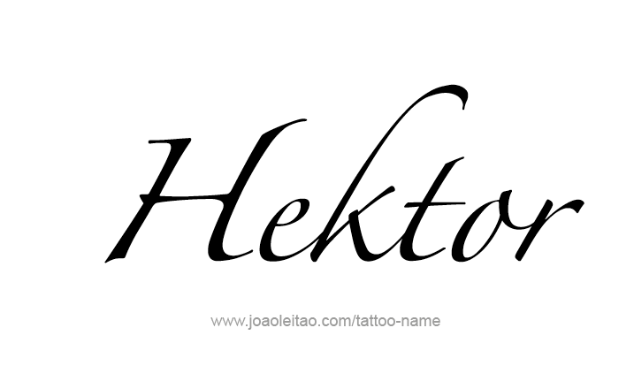 Tattoo Design Mythology Name Hektor   