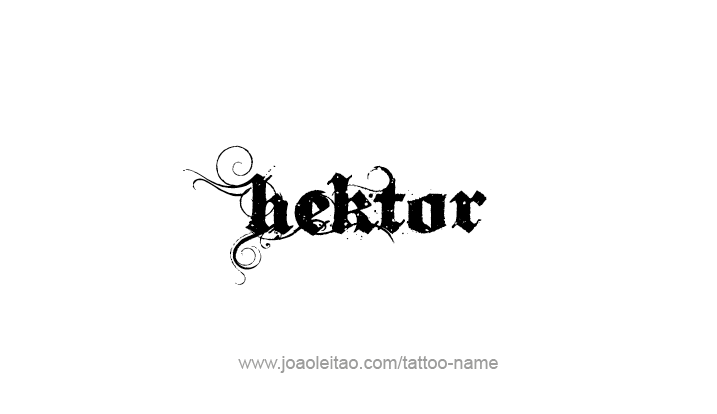 Tattoo Design Mythology Name Hektor   