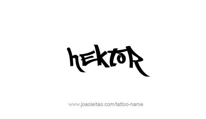 Tattoo Design Mythology Name Hektor   