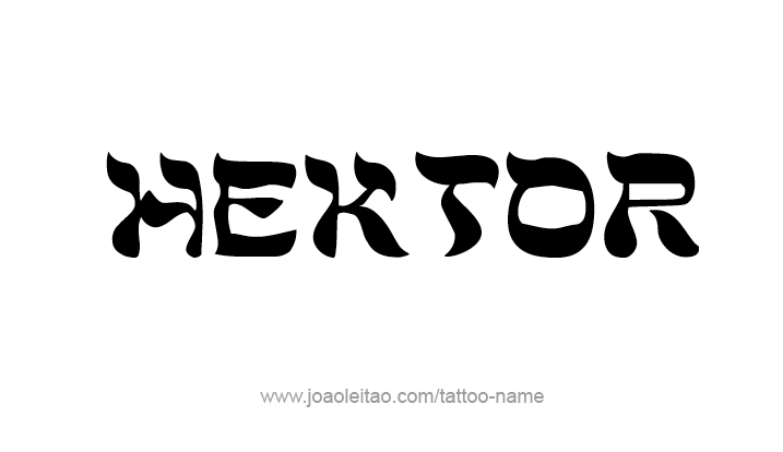 Tattoo Design Mythology Name Hektor   