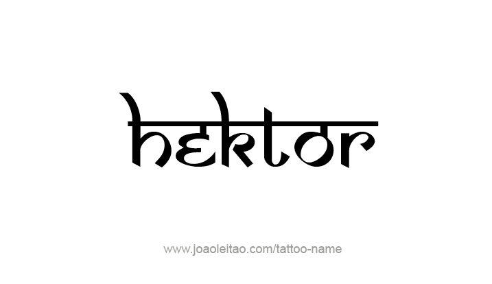 Tattoo Design Mythology Name Hektor   