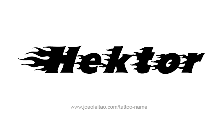 Tattoo Design Mythology Name Hektor   