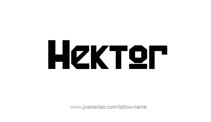 Tattoo Design Mythology Name Hektor   