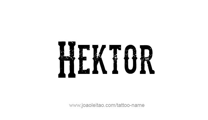 Tattoo Design Mythology Name Hektor   