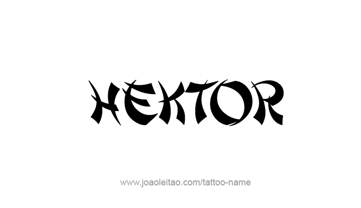 Tattoo Design Mythology Name Hektor