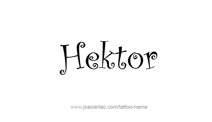 Tattoo Design Mythology Name Hektor   