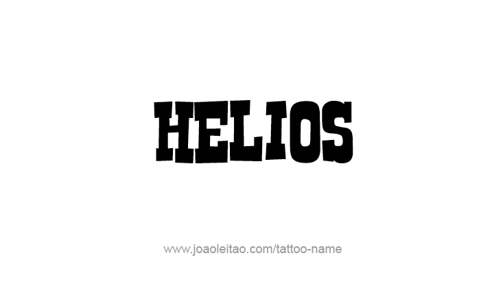 Tattoo Design Mythology Name Helios   