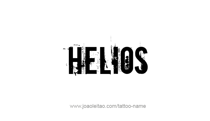 Tattoo Design Mythology Name Helios   