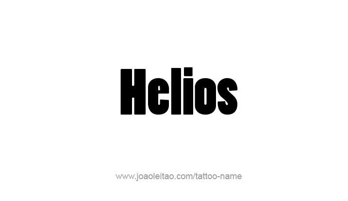 Tattoo Design Mythology Name Helios   