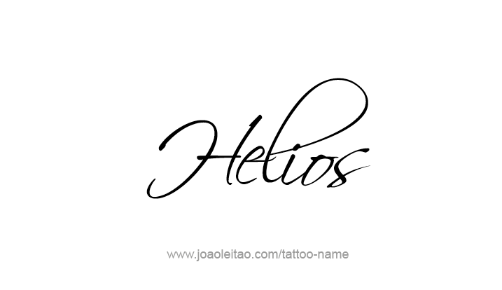 Tattoo Design Mythology Name Helios   