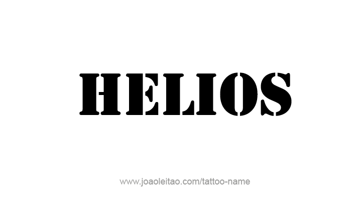 Tattoo Design Mythology Name Helios   