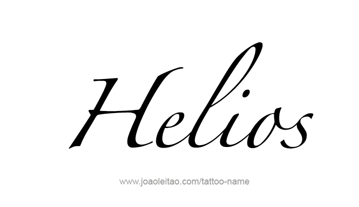 Tattoo Design Mythology Name Helios   