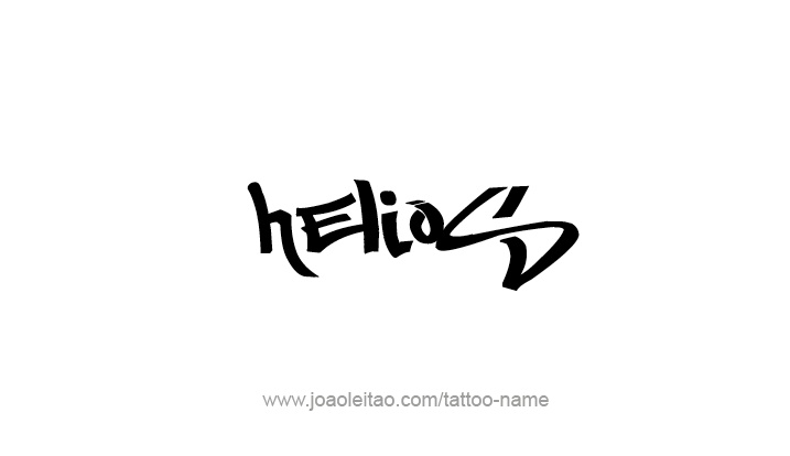 Tattoo Design Mythology Name Helios   