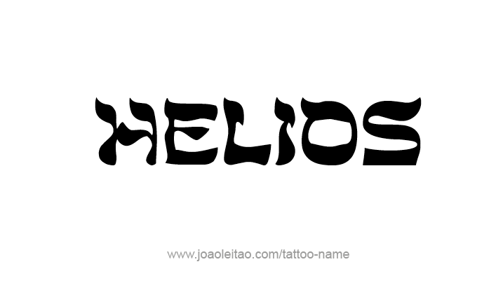 Tattoo Design Mythology Name Helios   