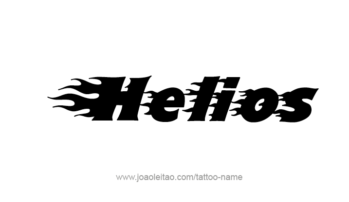 Tattoo Design Mythology Name Helios   