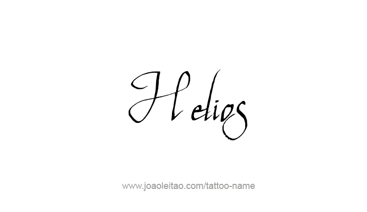 Tattoo Design Mythology Name Helios   