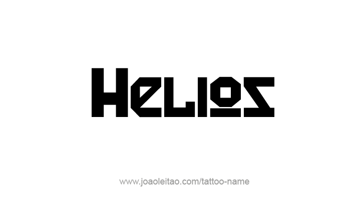 Tattoo Design Mythology Name Helios   