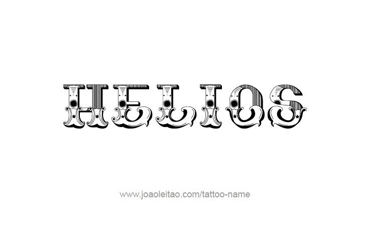 Tattoo Design Mythology Name Helios   