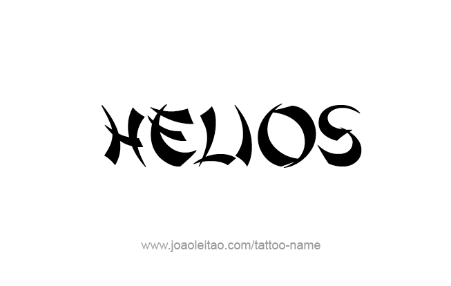 Tattoo Design Mythology Name Helios