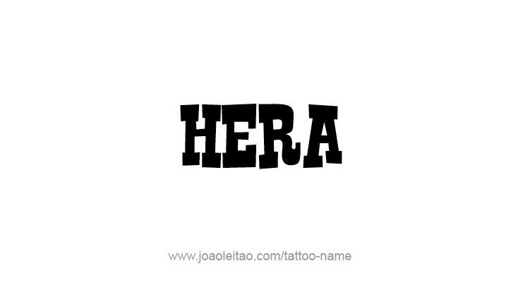 Tattoo Design Mythology Name Hera   