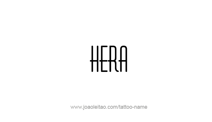 Tattoo Design Mythology Name Hera   