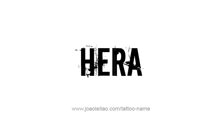 Tattoo Design Mythology Name Hera   