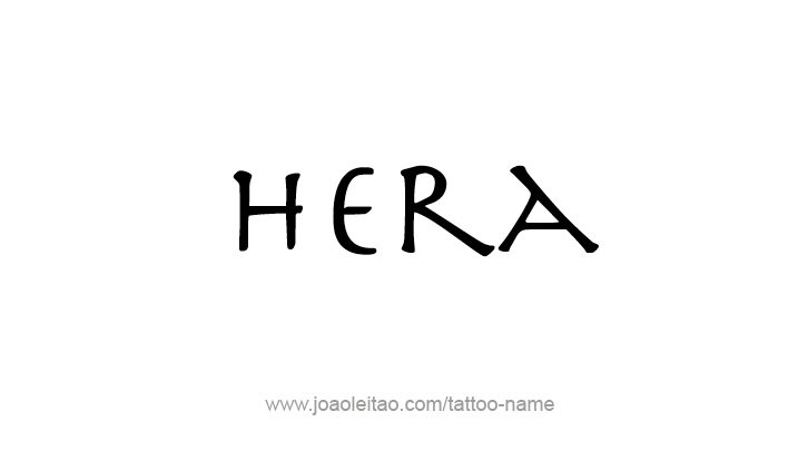 Tattoo Design Mythology Name Hera   