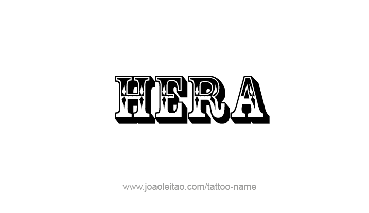 Tattoo Design Mythology Name Hera   