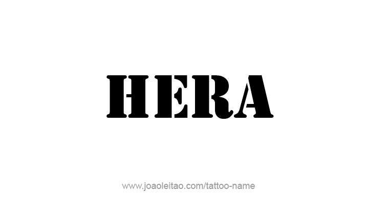 Tattoo Design Mythology Name Hera   