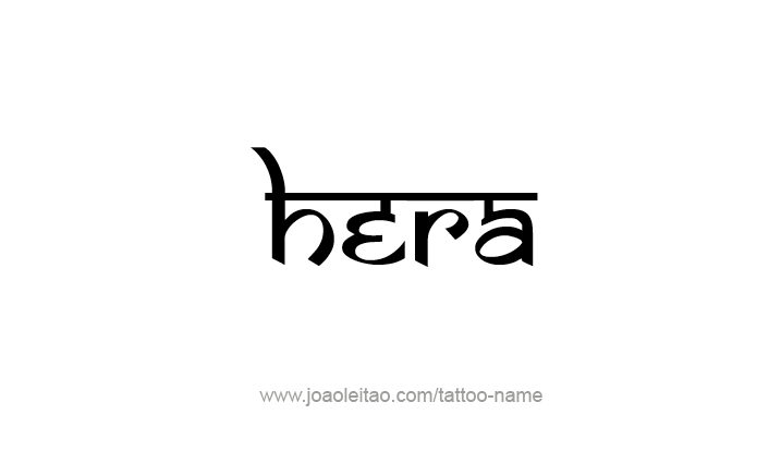 Tattoo Design Mythology Name Hera   