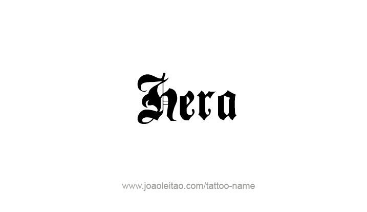 Tattoo Design Mythology Name Hera   