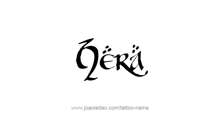 Tattoo Design Mythology Name Hera   