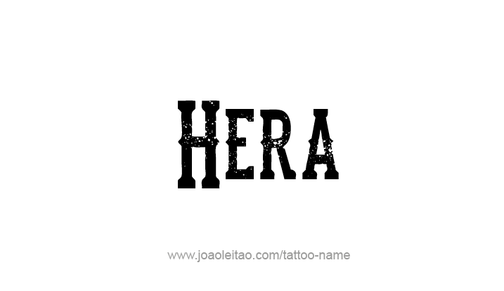 Tattoo Design Mythology Name Hera   