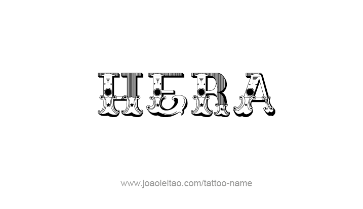 Tattoo Design Mythology Name Hera   