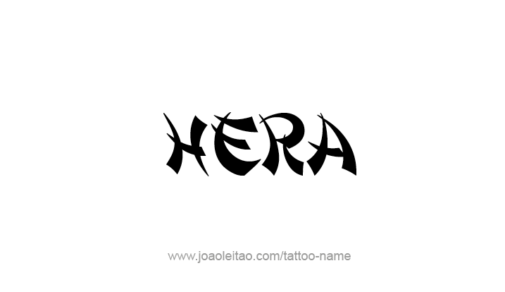 Tattoo Design Mythology Name Hera