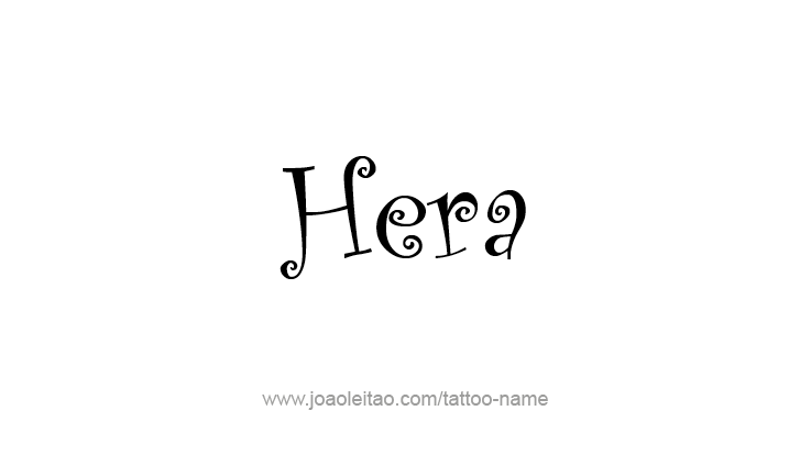 Tattoo Design Mythology Name Hera   