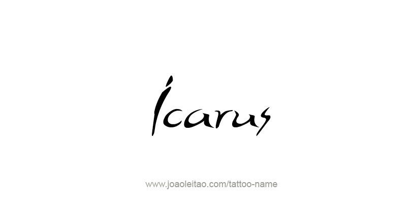 Tattoo Design Mythology Name Icarus   