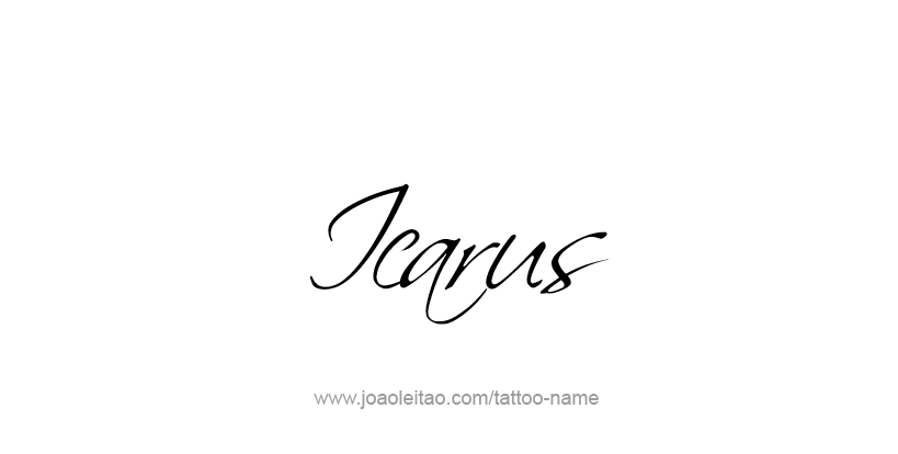 Tattoo Design Mythology Name Icarus   