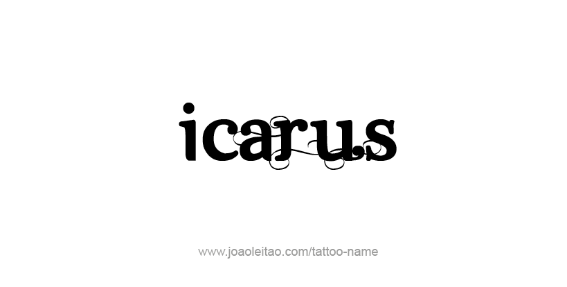 Tattoo Design Mythology Name Icarus   