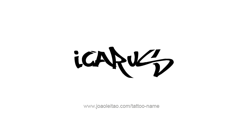 Tattoo Design Mythology Name Icarus   