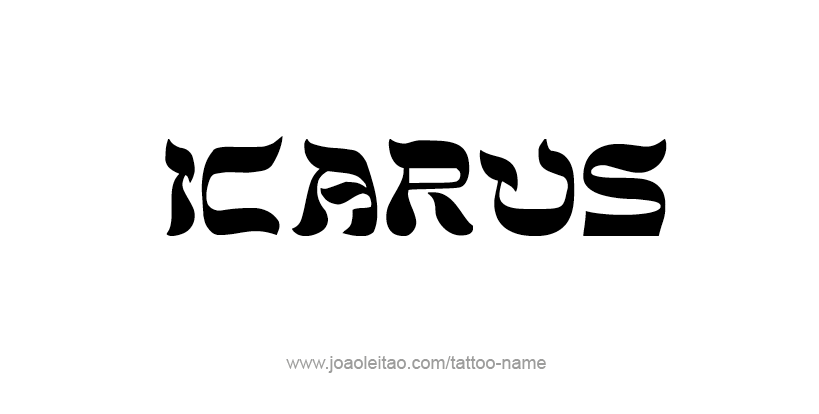 Tattoo Design Mythology Name Icarus   